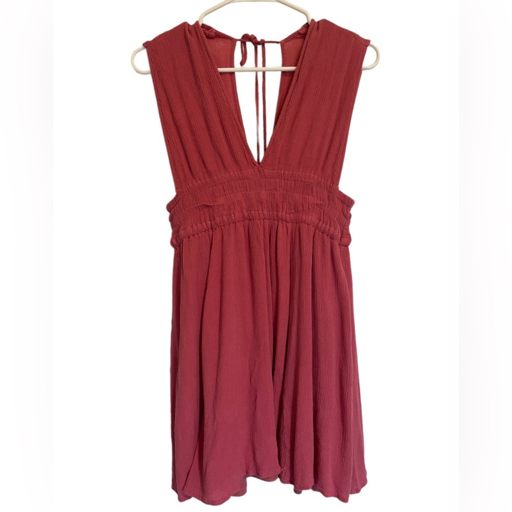 She & Sky Pink Flowy Dress | medium